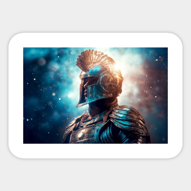 Armor Warrior Fantastic Cosmic Magical Sticker by Cubebox